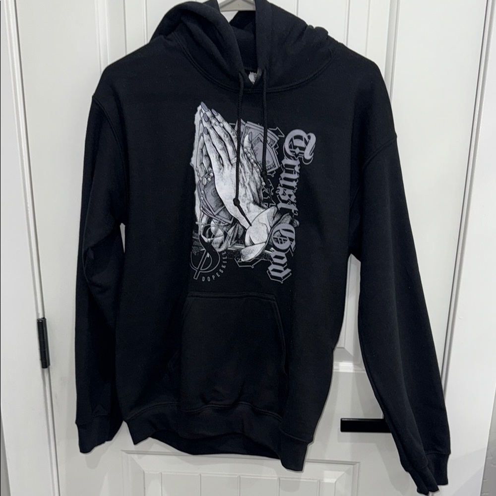 Black Graphic Hoodie